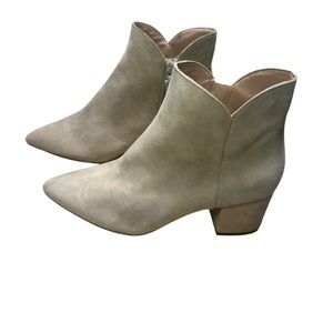 Cole Haan Cream Ankle Boots
